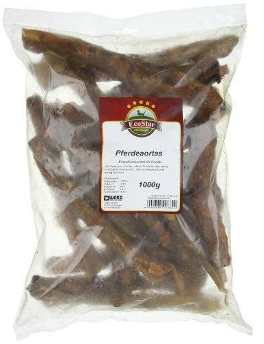 EcoStar Perros Snack Caballos aortas 1 kg, 1er Pack (1 x 1 kg)