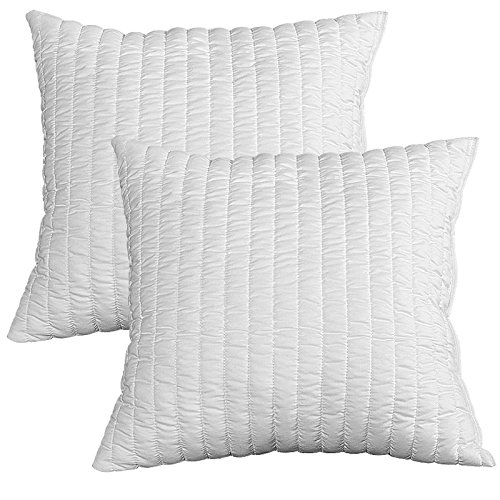 EvergreenWeb - Pack de 2 Almohadas 60x60 viscoelásticas de Copos Altos 15 cm adaptabilidad al Cuello Transpirable, antialérgico, para Dolores cervicales para a Todos los colchones