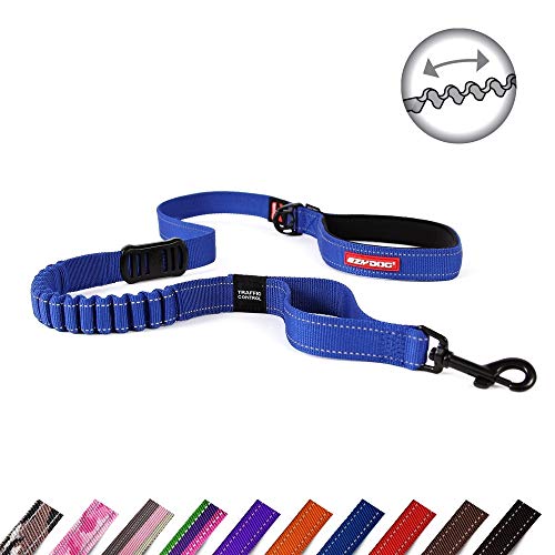 EzyDog Zero Shock - Correa 48", Azul