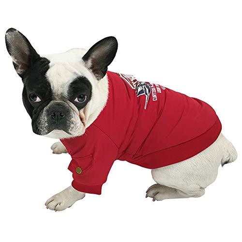 Feidaeu Pet Coat Fleece Keep Warm Anti-Ball Antibacterial a Prueba de Viento Ropa de Gato Bulldog Francés cómoda, Transpirable y Duradera