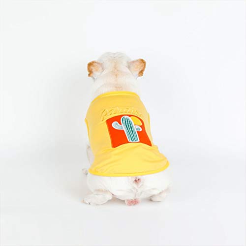 Feidaeu Ropa para Mascotas Chaleco Sin Mangas Camiseta Casual Cómodo Suave Fresco Transpirable Absorbente en Sudor Ropa antibacteriana para Perros y Gatos