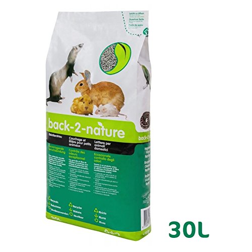 Fibrecycle back-2-nature celulosa Basura para Animales pequeños 30 litros