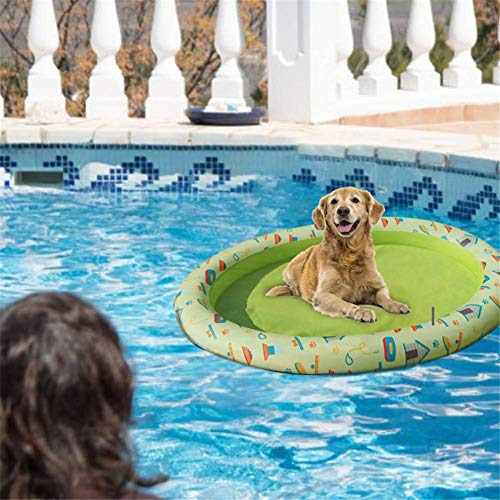 Funihut - Cama de Almacenamiento Flotante Hinchable, Juguete de Playa, Perro, Piscina, Flotante, Juguete de Agua, Piscina, Flotante, para Mascotas, Flotador Hinchable, para Mascotas