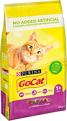 Go Cat - Comida Seca para Gatos de Pollo y Pato, 10 kg