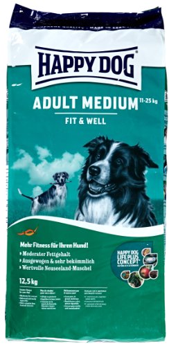 Happy Dog Fit & Well Adult Medium Comida para Perros - 12500 gr