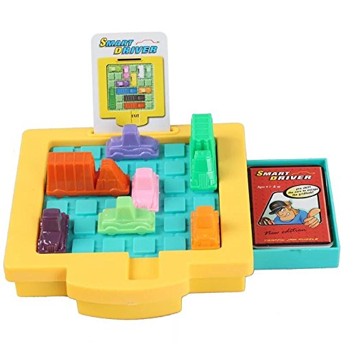 Humars Juego de lógica Juegos de Mesa Puzzler Juegos Ingenio juegos IQ Aparcamiento Puzzle de Logica para Niños Adultos (Traffic Jam Puzzle)