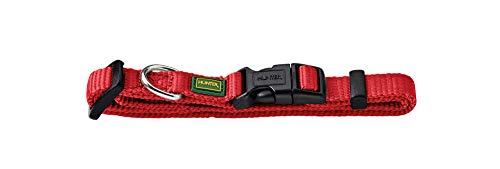 HUNTER 35390 - Collar para Perros Vario-s básicos, 30-45 cm, Nylon, de Color Rojo