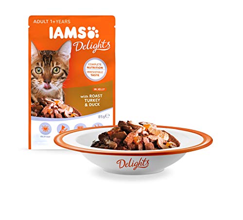 IAMS Delights Gato Adulto Colección Tierra y Mar en Gelatina [4,08 kg]