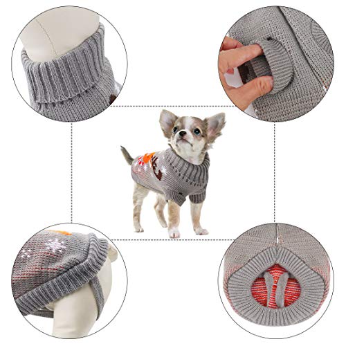 Idepet Disfraz de Gato Perro, Disfraz Gatuno Perro para Halloween Navidad Otoño Invierno Gris