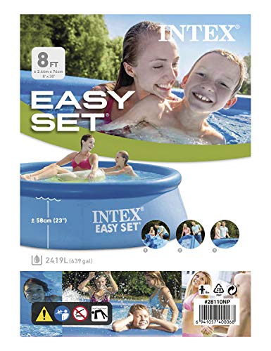 Intex 28110NP - Piscina hinchable 244 x 76 cm, 2.419 litros