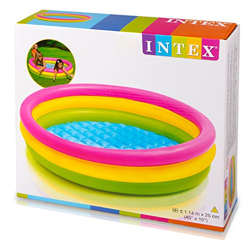 Intex 57412NP - Piscina hinchable 3 aros Sunset 114 x 25 cm