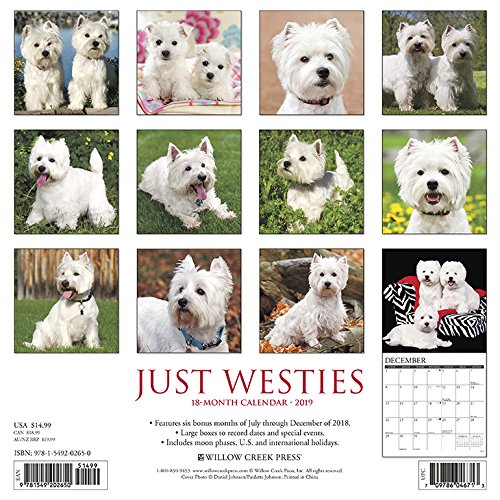 Just Westies 2019 Wall Calendar (Dog Breed Calendar)