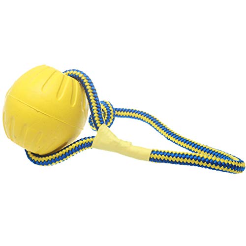 miaoxuewei Pelota de Espuma con Suministros para Perros de Entrenamiento con Cuerdas Pelotas saltarinas Labrador Dorado Molares Resistentes al mordisco