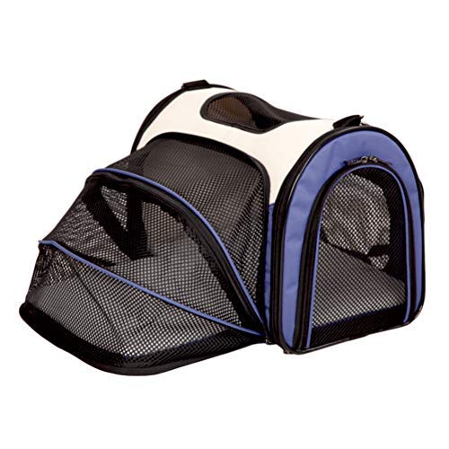 Mochila para Perros, Bolsa para Perros, Bolsa para Perros, Jaula para Gato, Ampliable, Bolsa de Viaje, Bolsa para el Hombro con Acolchado Plegable, cómoda Silla de Paseo B, M, Robusta, Ligera