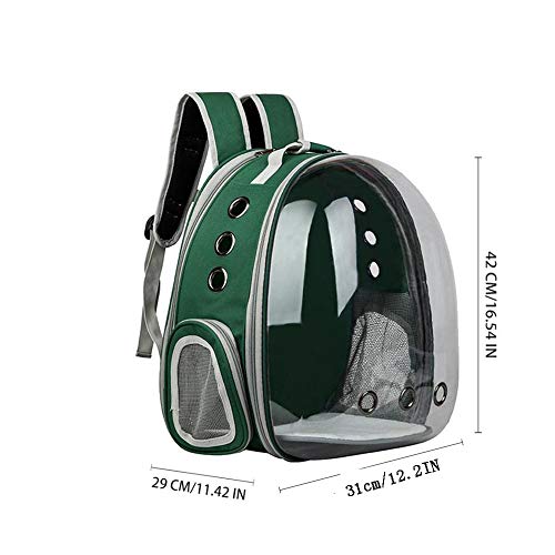 Mochila retráctil para Mascotas con Burbujas, [el último] Soporte panorámico Plegable portátil 9 Rejilla Transpirable Impermeable, Gran Espacio, Adecuado para Perros pequeños, Gatos - XIANNVA