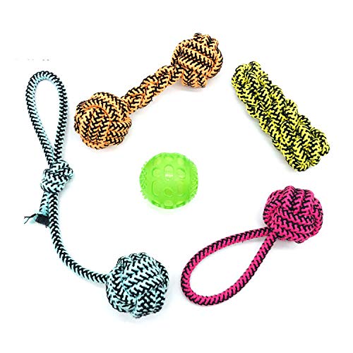 MYYXGS Juguete para Perros Juguete para Masticar Cuerda De AlgodóN para Mascotas, Juego De Regalo para Mascotas para Masticar Perros, Adecuado para Perros PequeñOs Y Medianos