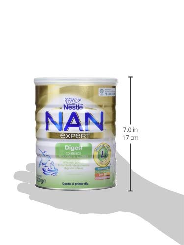 NAN Digest - Alimento en polvo para el tratamiento de trastornos digestivos leves - Fórmula para bebé - Desde el primer día - 800g