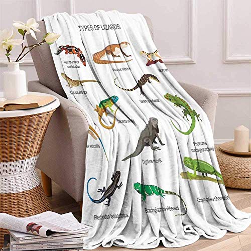 Nazi Mie Reptiles Throw Blanket Family Lizard Reptiles primitivos Camuflaje Criaturas exóticas Home Throw Blanket