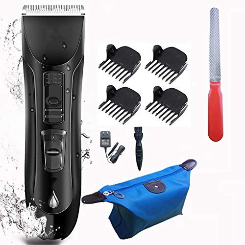 NFLOBD Fader eléctrico para Perros Fader Faver Clipper Trimmer de Aseo para Perros Trimmer para Mascotas Animal Hair Professional Shaver Kit de bajo Ruido Clipper para Mascotas