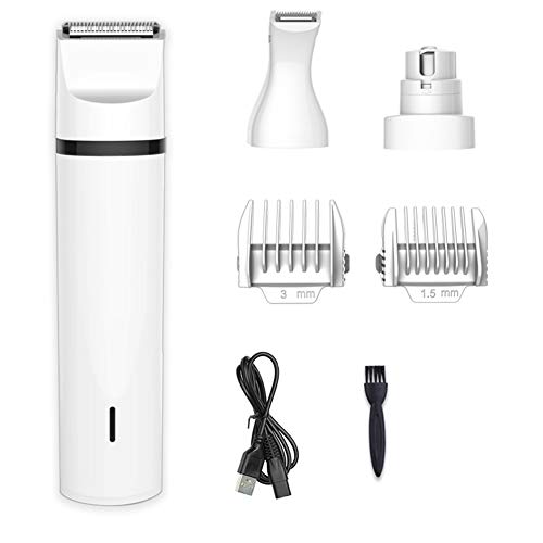 NFLOBD Fader eléctrico para Perros Fader Faver Clipper Trimmer de Aseo para Perros Trimmer para Mascotas Animal Hair Professional Shaver Kit de bajo Ruido Clipper para Mascotas