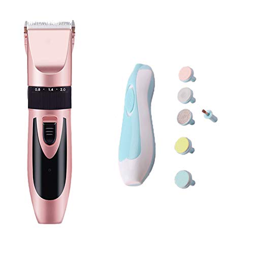 NFLOBD Hair Clipper Dog Hair Clipper Recargable inalámbrico para Gatos y Perros Clippers Dog Trimmer Professional Dog Shaver Set Tijeras para Gatos Perros y Otros Animales