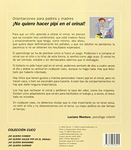 ¡No quiero hacer pipí en el orinal! (Cu-cú)