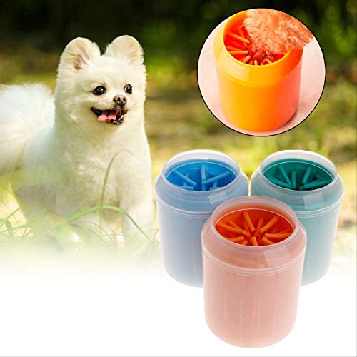 NRYBH Limpia Patas Perro Cepillo Kit De Limpieza Taza Cepillo Suave Lata Tazas para Los Pies Lavadora Cachorro De Perro Gato Gatito Dispositivos De Lavado Pies Sucios Cerdas Naranja