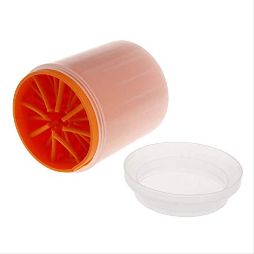 NRYBH Limpia Patas Perro Cepillo Kit De Limpieza Taza Cepillo Suave Lata Tazas para Los Pies Lavadora Cachorro De Perro Gato Gatito Dispositivos De Lavado Pies Sucios Cerdas Naranja