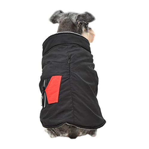 OLADO Invierno Engrosamiento Ropa para Mascotas a Prueba de Viento Felpa Caliente Chaleco Chaqueta de Abrigo para Cachorro Pug Bulldog francés Disfraz de Peluche