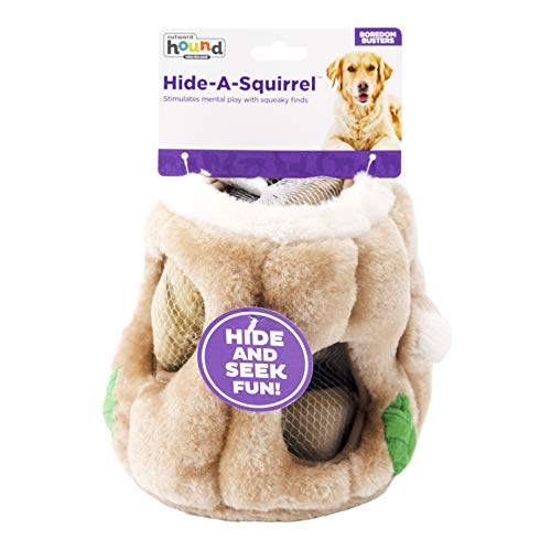 Outward Hound Hide-A-Squirrel - Juguete con Ardillas De Peluche - para Perros - Grande, S, Marrón 31 g