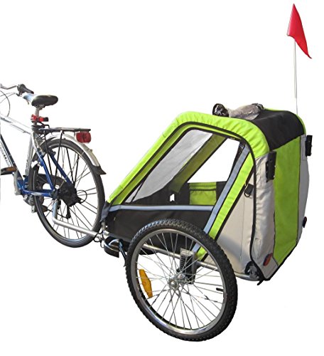 PAPILIOSHOP LEON Remorque à vélo poussette chariot pour 1 ou 2 entants