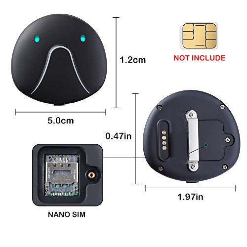 Pet Tracker, Mini Security Smart Anti-Lost Tracker Tiempo De Espera Prolongado, Impermeable/Seguimiento En Tiempo Real/Monitoreo De Voz/Valla De Seguridad/Monitoreo De Varias Personas