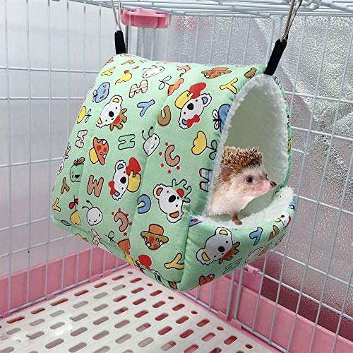 PoeticHouse Peluche Nido para Hamaca, Invierno Cálido Hamaca Colgante Cueva Jaula Accesorios para Ardilla Hámster Conejillo De Indias Conejo Erizo up-to-Date