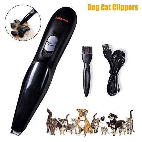 Preparación del perro de las podadoras, el gato del perro de las podadoras del condensador de ajuste del pelo del animal doméstico, USB inalámbrico recargable Diseño de bajo ruido eléctrico pelo for a