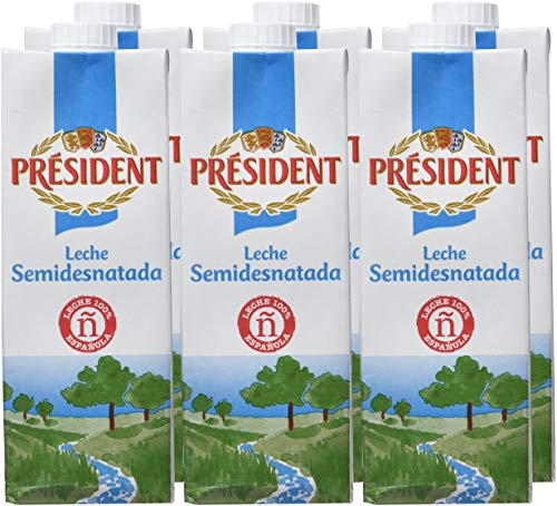 President Leche Semidesnatada - 6 x 1 L