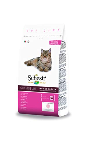 Schesir Comida Seca para Gatos Esterilizados con Jamón - 1500 gr