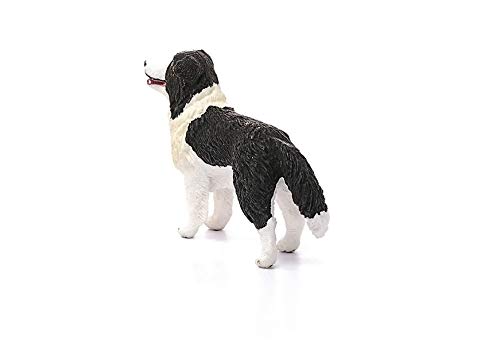 Schleich- Figura de Perro Border Collie, Colección Farm World, 6.2 cm (16840)