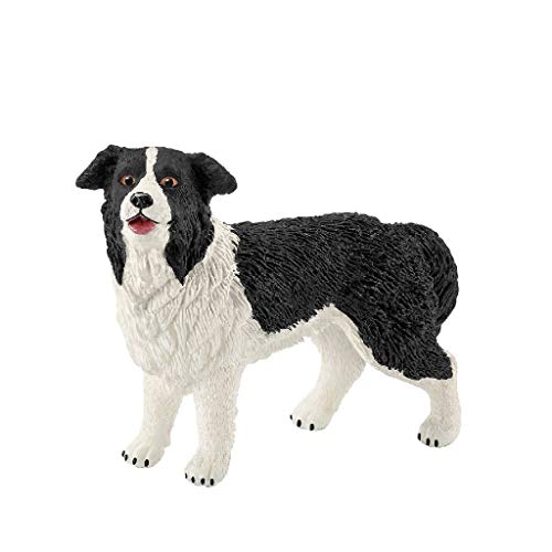 Schleich- Figura de Perro Border Collie, Colección Farm World, 6.2 cm (16840)