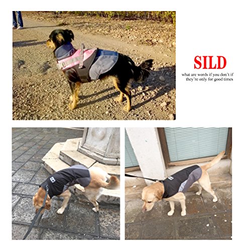 SILD Chaleco para Perros con Forro Polar, de Invierno y otoño, cálido, Reflectante, para Clima frío, Resistente al Viento, de la Marca