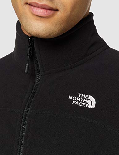 The North Face Full Zip Chaqueta 100 Glacier, Hombre, Negro (Tnf Black), M