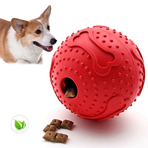 ThinkPet Juguete para Masticar Perros Juguete de Goma para Perros Dispensador de premios, Juguete Pelota Perro Inteligencia Juguete para Limpieza Dental