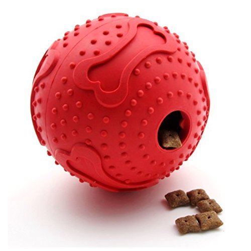 ThinkPet Juguete para Masticar Perros Juguete de Goma para Perros Dispensador de premios, Juguete Pelota Perro Inteligencia Juguete para Limpieza Dental