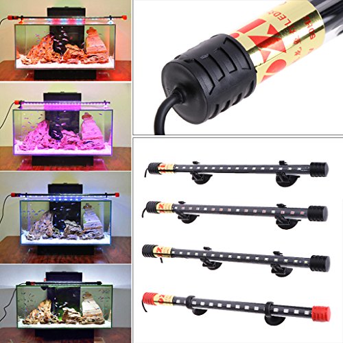 Top-Sell 30 cm LED impermeable IP68 Luminaires de iluminación acuario tubo Fish Tank Luz sumergible EU toma de corriente