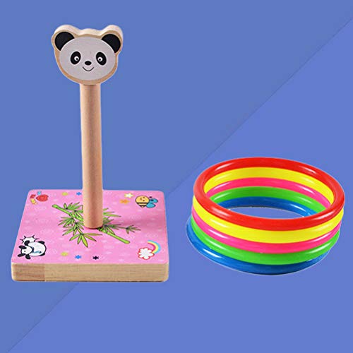 TOYANDONA Juego de 6 Piezas de Lanzamiento de Anillos para Padres e Hijos, Juegos Divertidos de Familia, Juego de Desarrollo de Inteligencia de plástico para niños y Adultos (Estilo al Azar)