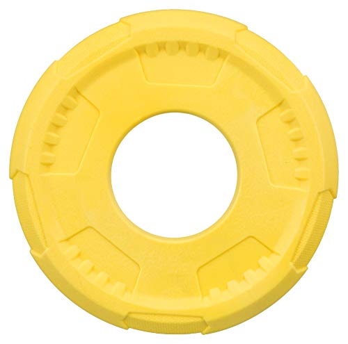 TRIXIE Frisbee Sporting 23 cm - Jaune et bleu - Pour chien