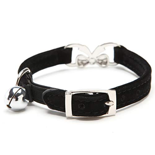 TWBB Collar con Campana para Perro y Gato, Collares de Lazo para Mascotas, Pajarita Corbata de Diamante para Cachorro Perrito Diseño Moda Ajustable Duraderos y Cómodos, 30cm