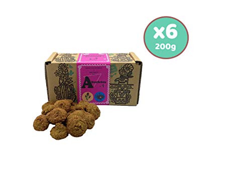 Waniyanpi Snacks para Perros Seniors 1,2kg (6 Cajas x 200kg)|con Harpagofito, Aceite de Salmón y Cardo Mariano para Mejorar la Salud de los más Mayores.