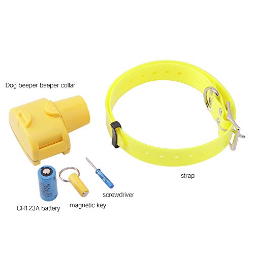 Wodondog Cuello Beeper para el Entrenamiento del Perro de Caza Cuello Impermeable Caza Cuello Beeper Localizador electrónico Collar