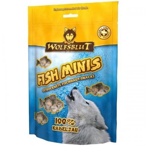 Wolf sangre Snack Fish Minis bacalao 100 g, Fuga erli, kauknochen