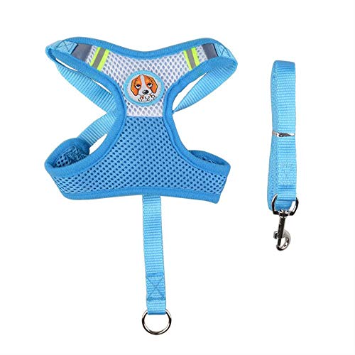 Xiyyou Set Di Trazione Traspirante per Cani E Animali Domestici con Cordino per Cane Medio E Piccolo, L